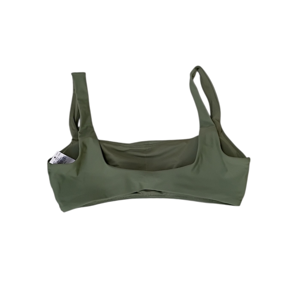 aerie Sage Green Scoop Neck Swim Top sz L NEW - Picture 8 of 8